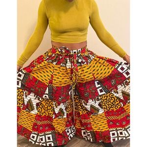 palazzo wide leg African Pants